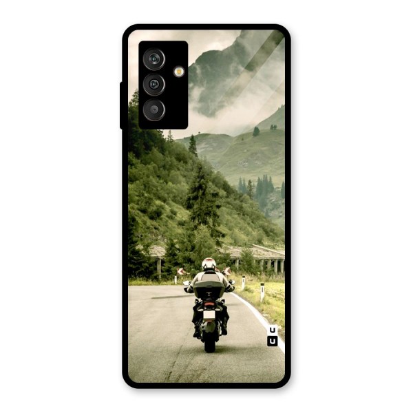 Nature Bike Glass Back Case for Galaxy M13