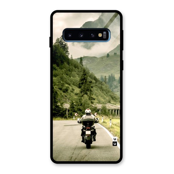 Nature Bike Glass Back Case for Galaxy S10