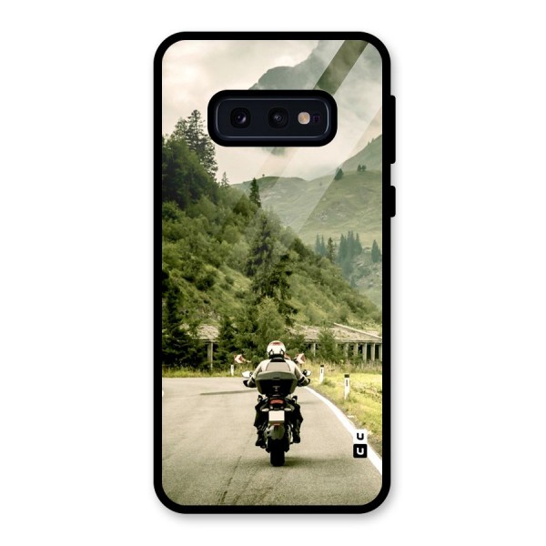 Nature Bike Glass Back Case for Galaxy S10e