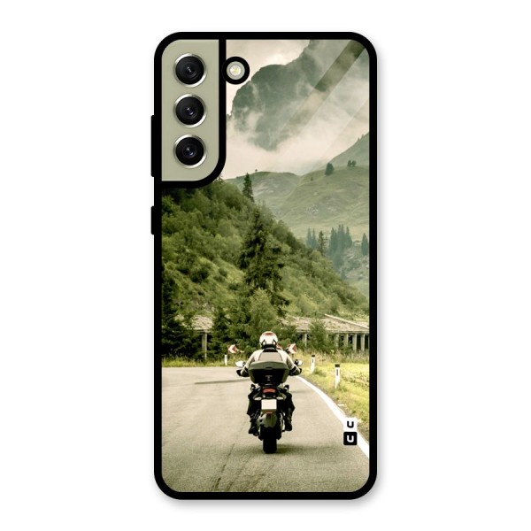 Nature Bike Glass Back Case for Galaxy S21 FE 5G