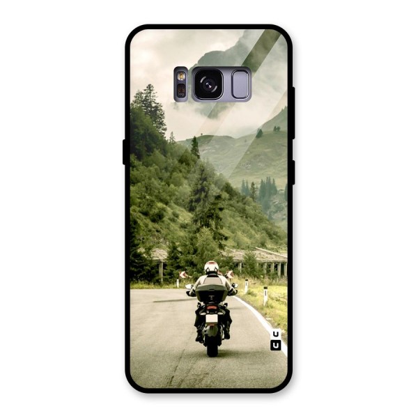 Nature Bike Glass Back Case for Galaxy S8