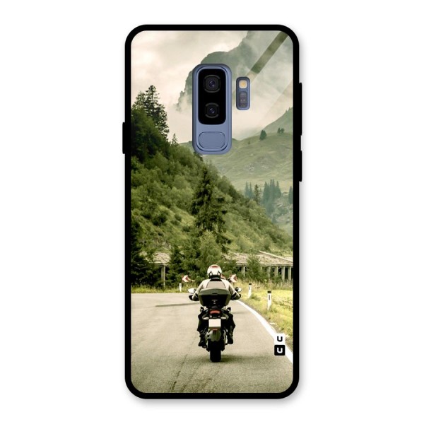 Nature Bike Glass Back Case for Galaxy S9 Plus