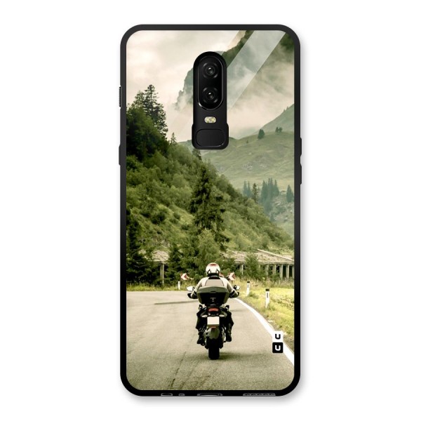Nature Bike Glass Back Case for OnePlus 6