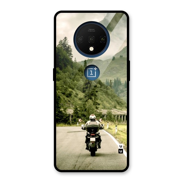 Nature Bike Glass Back Case for OnePlus 7T