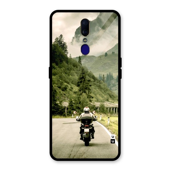 Nature Bike Glass Back Case for Oppo F11