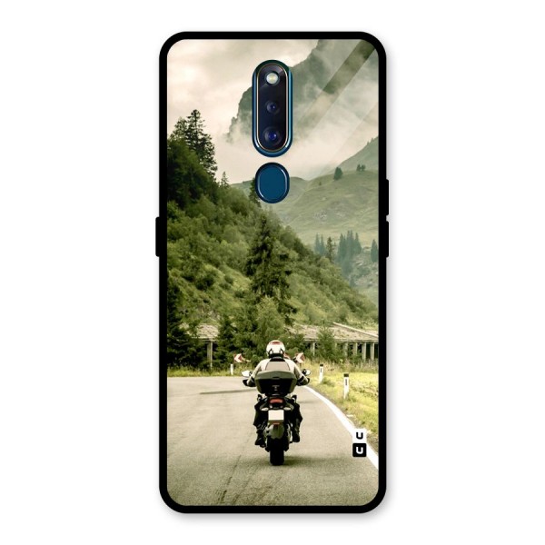 Nature Bike Glass Back Case for Oppo F11 Pro