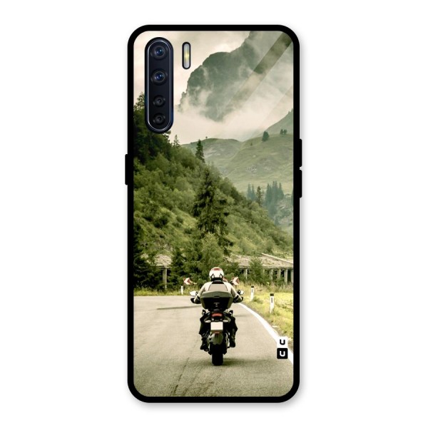 Nature Bike Glass Back Case for Oppo F15