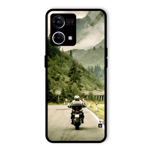 Nature Bike Glass Back Case for Oppo F21s Pro 4G