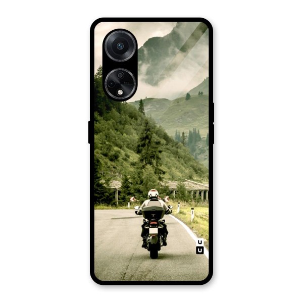 Nature Bike Glass Back Case for Oppo F23