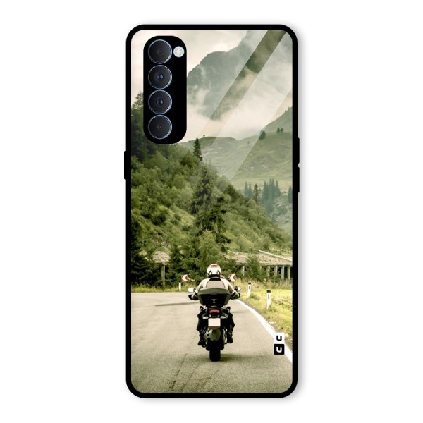 Nature Bike Glass Back Case for Oppo Reno4 Pro