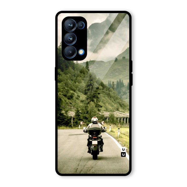 Nature Bike Glass Back Case for Oppo Reno5 Pro 5G