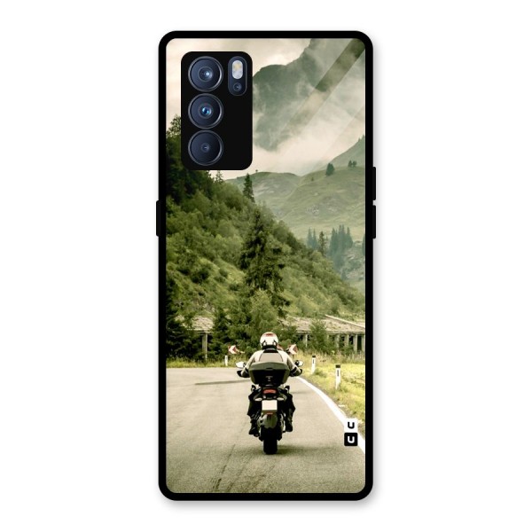 Nature Bike Glass Back Case for Oppo Reno6 Pro 5G