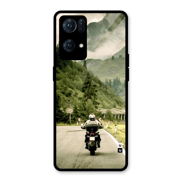 Nature Bike Glass Back Case for Oppo Reno7 Pro 5G