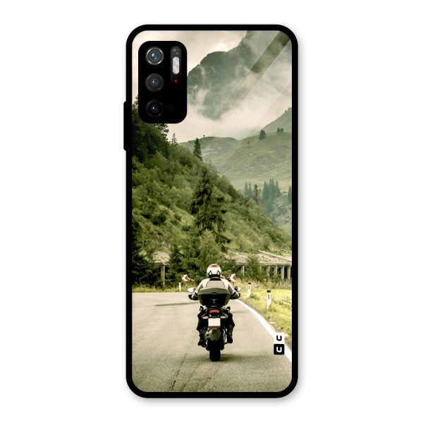 Nature Bike Glass Back Case for Poco M3 Pro 5G