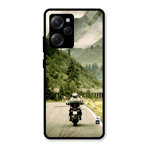 Nature Bike Glass Back Case for Poco X5 Pro