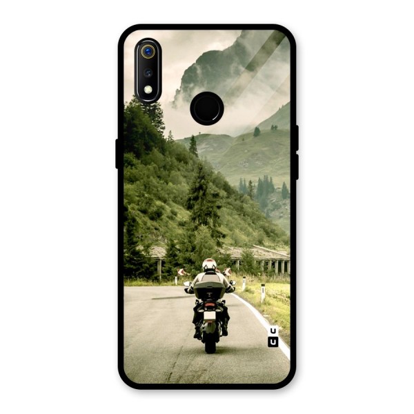 Nature Bike Glass Back Case for Realme 3