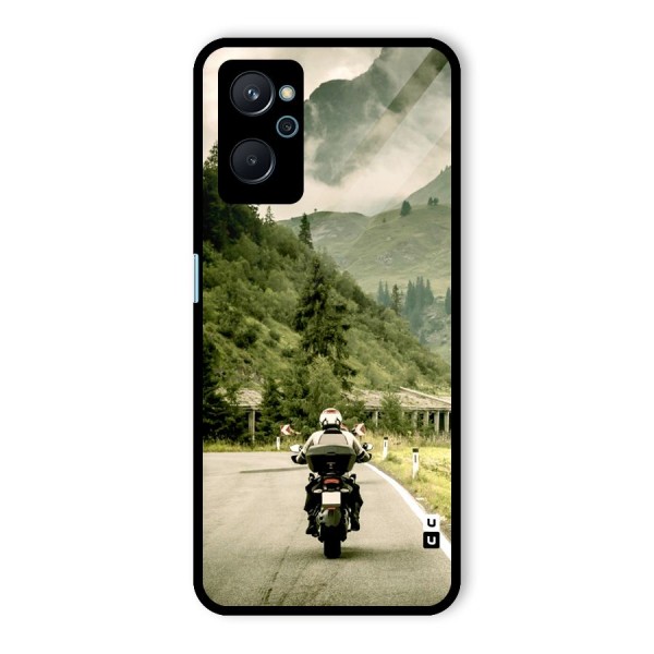 Nature Bike Glass Back Case for Realme 9i