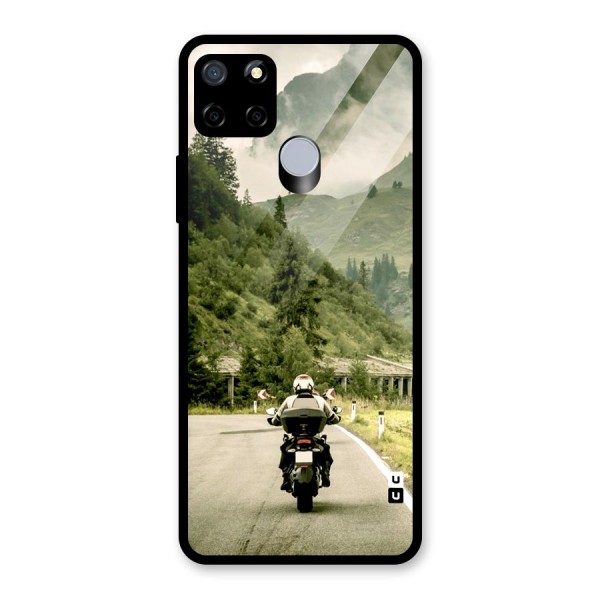 Nature Bike Glass Back Case for Realme C15