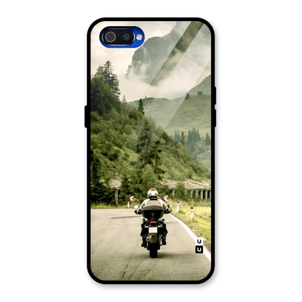 Nature Bike Glass Back Case for Realme C2