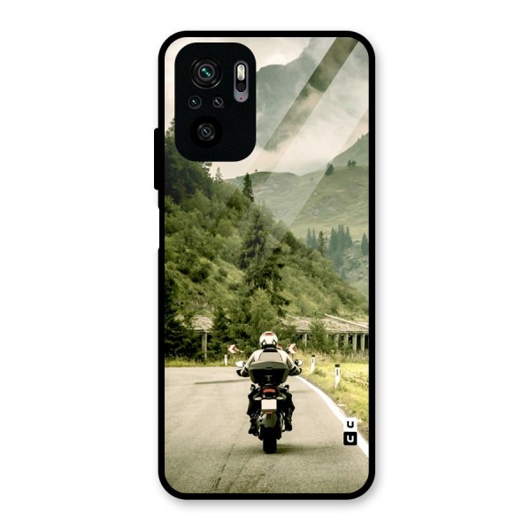 Nature Bike Glass Back Case for Redmi Note 10