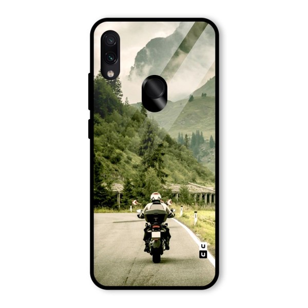 Nature Bike Glass Back Case for Redmi Note 7