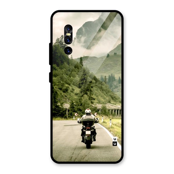 Nature Bike Glass Back Case for Vivo V15 Pro