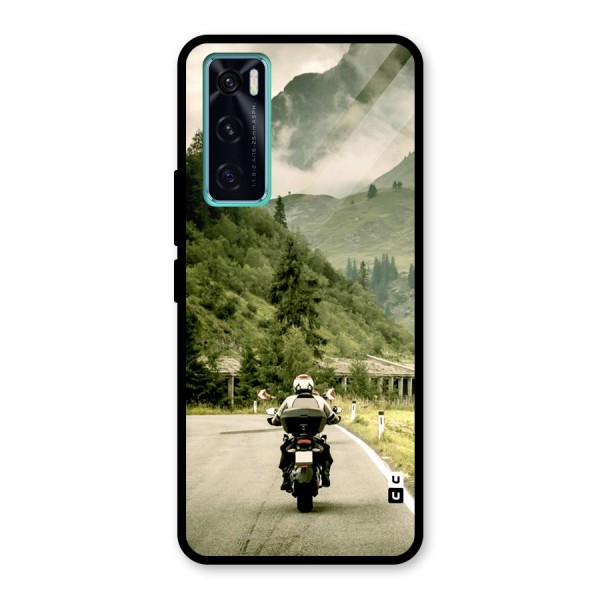 Nature Bike Glass Back Case for Vivo V20 SE