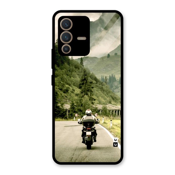 Nature Bike Glass Back Case for Vivo V23 5G