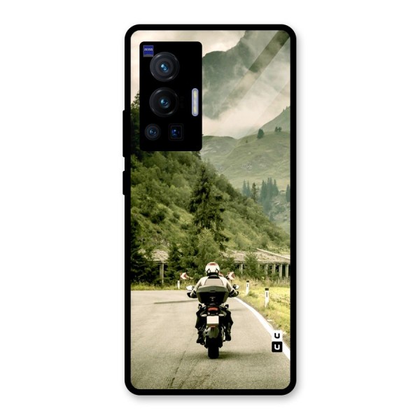 Nature Bike Glass Back Case for Vivo X70 Pro