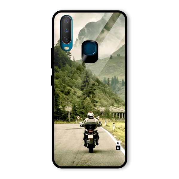 Nature Bike Glass Back Case for Vivo Y12