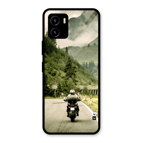 Nature Bike Glass Back Case for Vivo Y15s