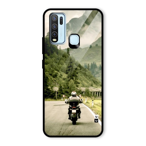 Nature Bike Glass Back Case for Vivo Y30