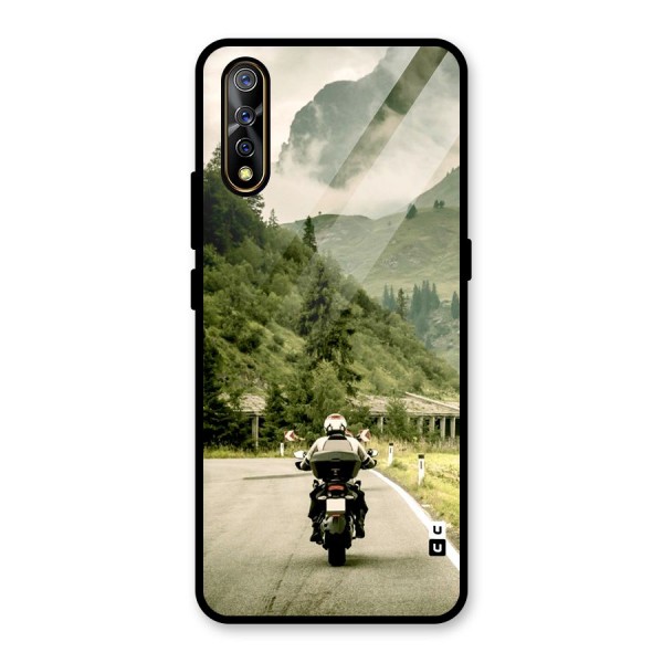 Nature Bike Glass Back Case for Vivo Z1x