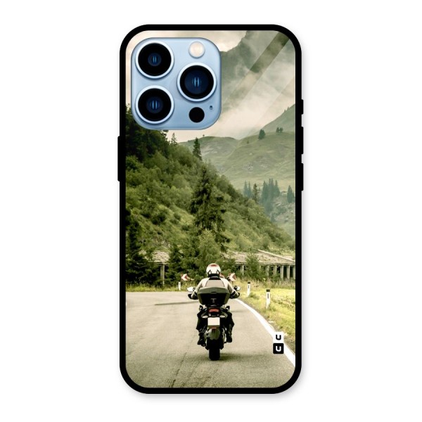 Nature Bike Glass Back Case for iPhone 13 Pro