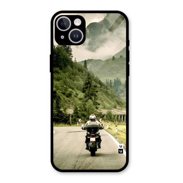 Nature Bike Glass Back Case for iPhone 14 Plus