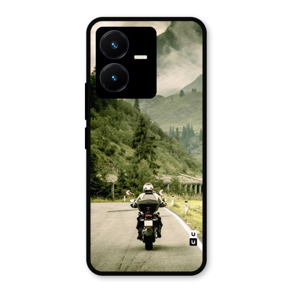 Nature Bike Metal Back Case for Vivo Y22s