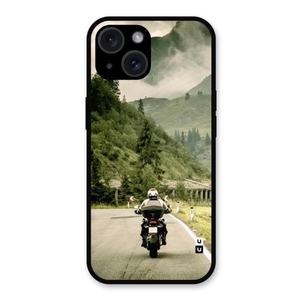 Nature Bike Metal Back Case for iPhone 15