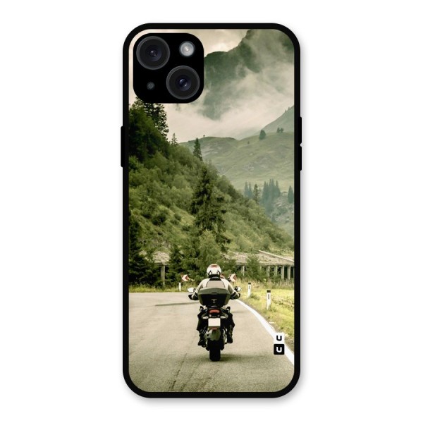 Nature Bike Metal Back Case for iPhone 15 Plus