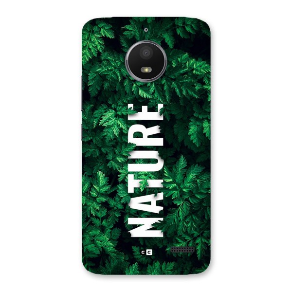 Nature Leaves Back Case for Moto E4