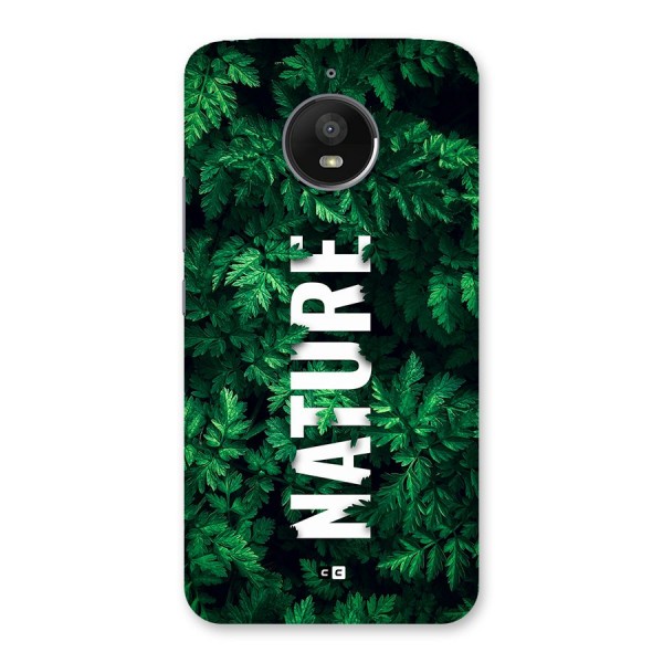 Nature Leaves Back Case for Moto E4 Plus