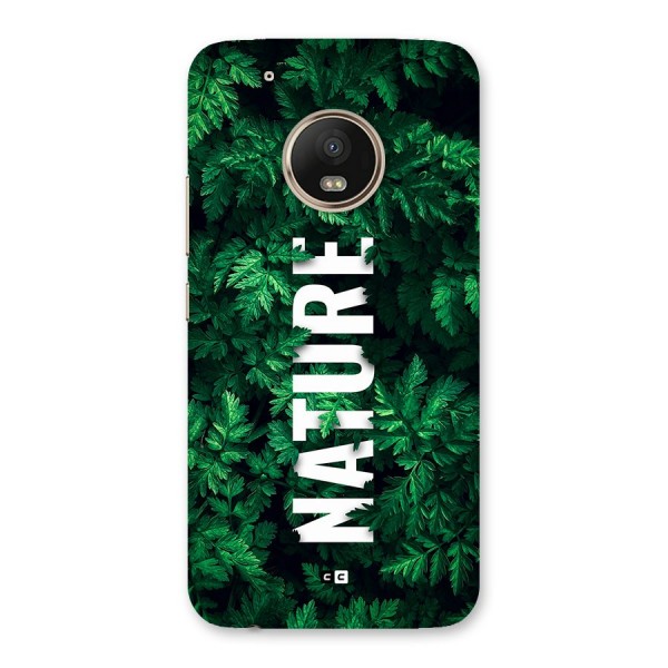 Nature Leaves Back Case for Moto G5 Plus