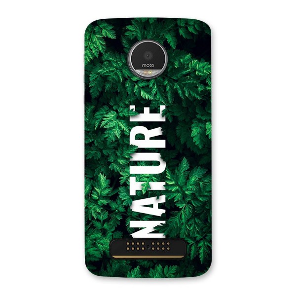 Nature Leaves Back Case for Moto Z Play