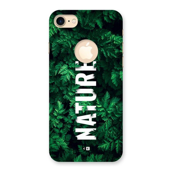 Nature Leaves Back Case for iPhone 8 Logo Cut