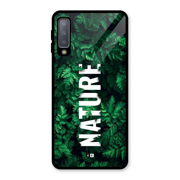 Nature Leaves Glass Back Case for Galaxy A7 (2018)