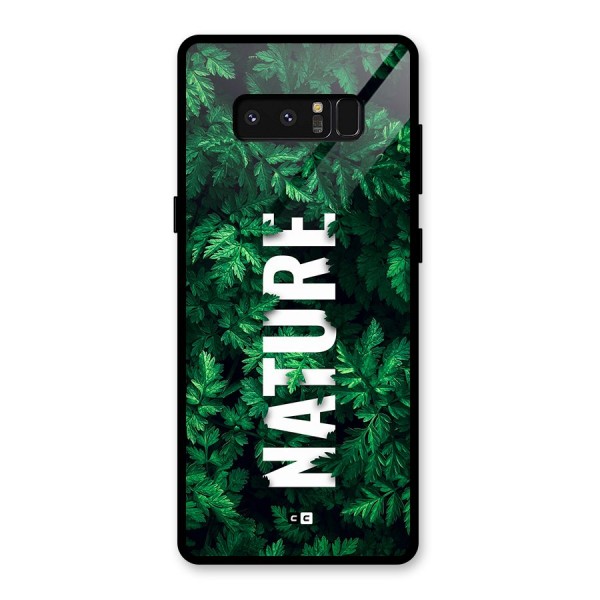 Nature Leaves Glass Back Case for Galaxy Note 8