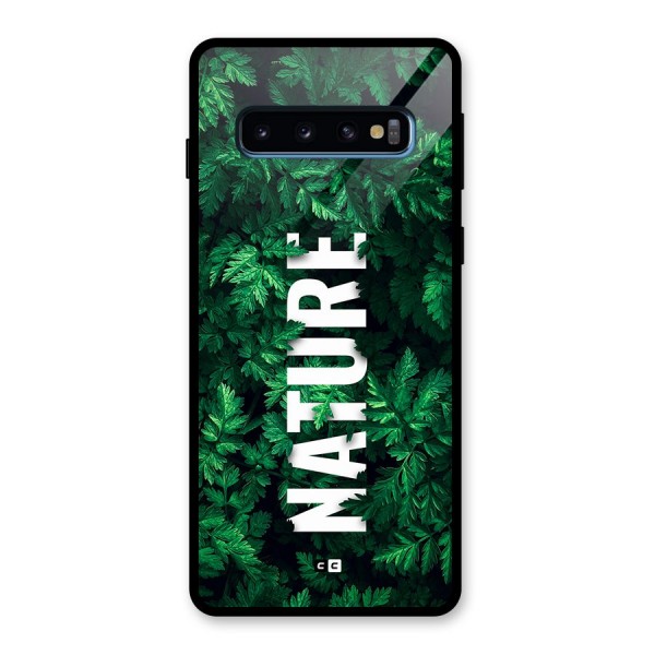 Nature Leaves Glass Back Case for Galaxy S10