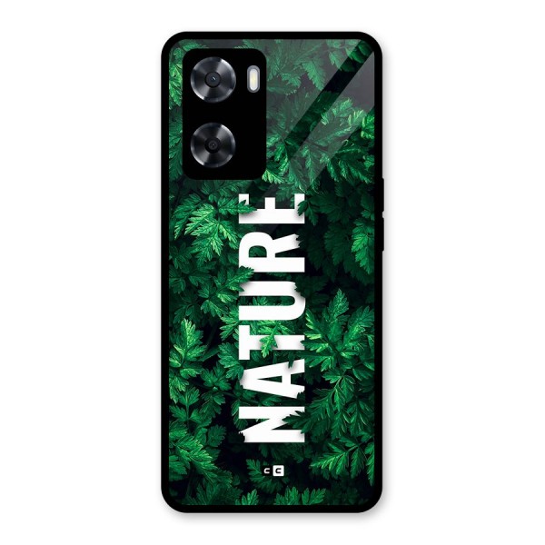 Nature Leaves Glass Back Case for Oppo A57 2022