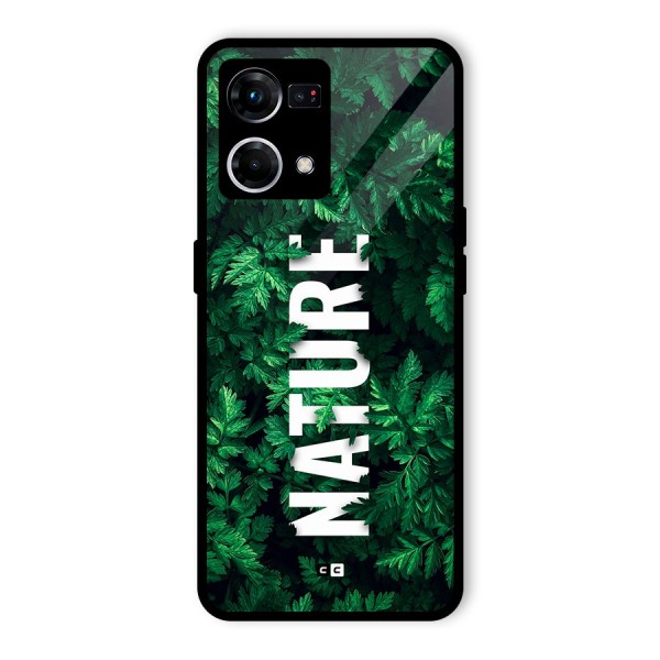 Nature Leaves Glass Back Case for Oppo F21s Pro 4G