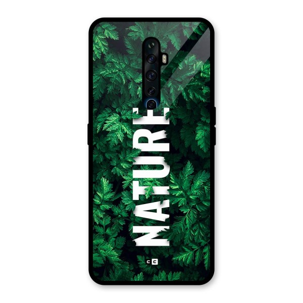 Nature Leaves Glass Back Case for Oppo Reno2 F