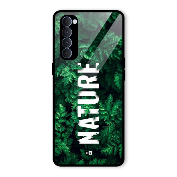 Nature Leaves Glass Back Case for Oppo Reno4 Pro